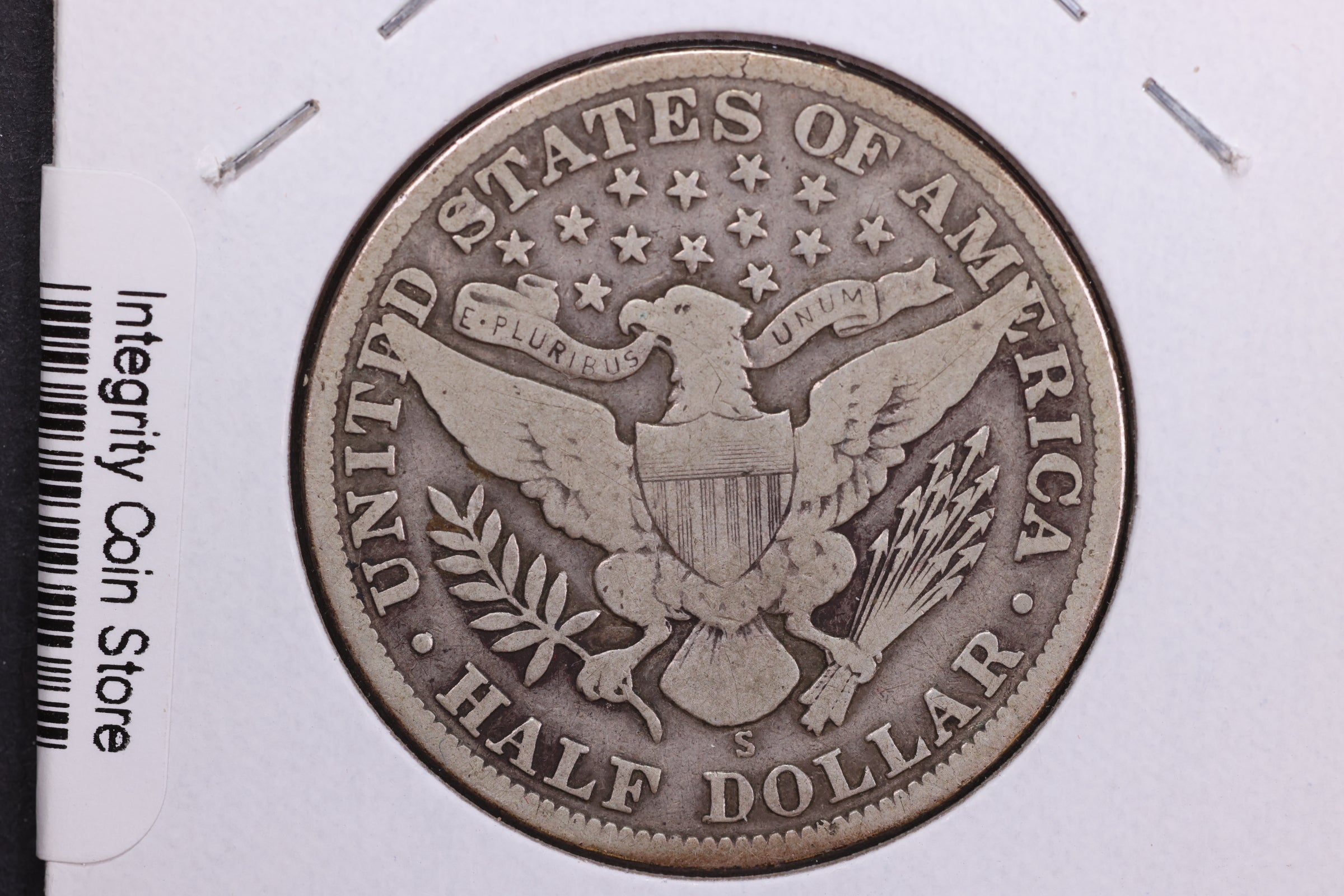 1913-S Barber Half Dollar, Very Good Circulated Coin, Store #HR421