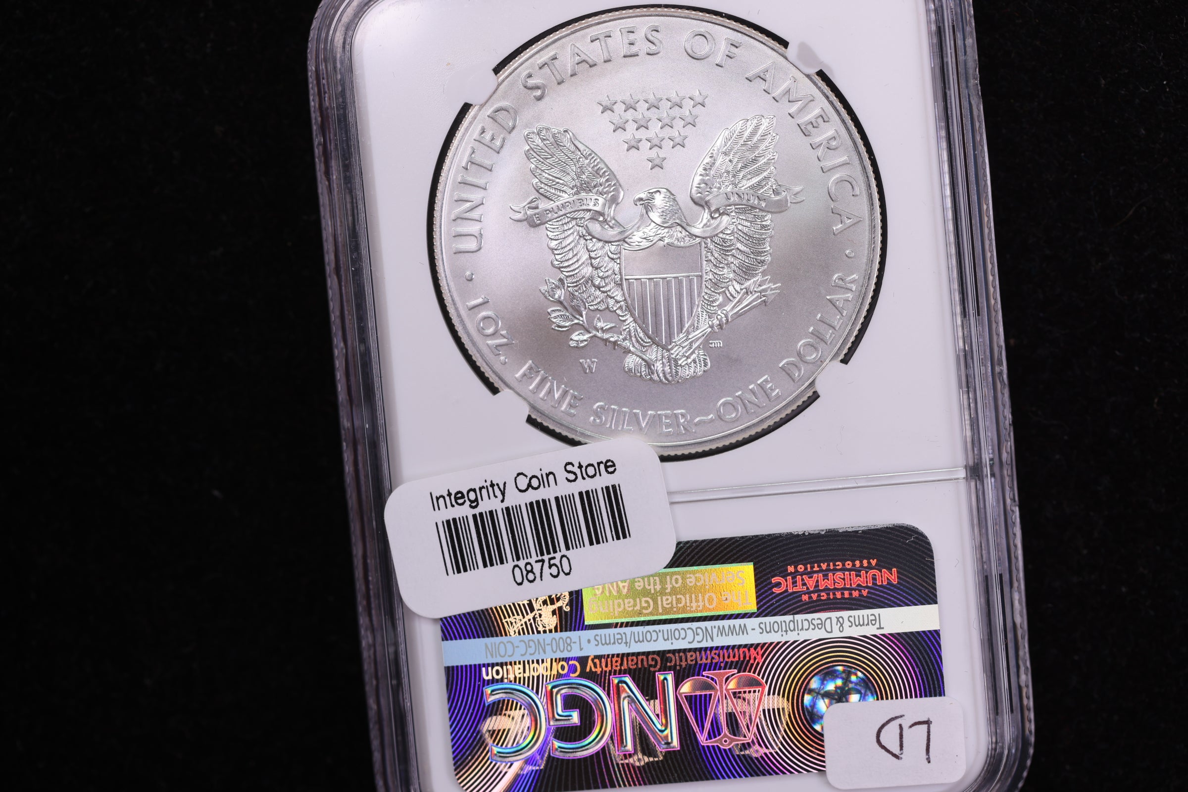 2015-W American Silver Eagle, Burnished Strike. NGC MS70. Store #08750