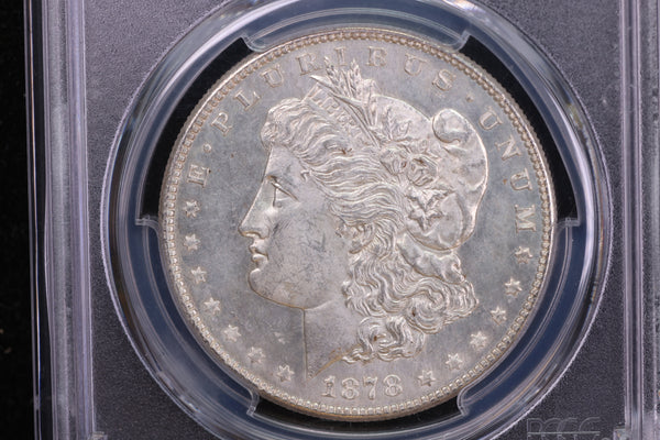 1878-S Morgan Silver Dollar. Affordable First Year, Graded and Certified by PCGS MS63. Store Sale#08832
