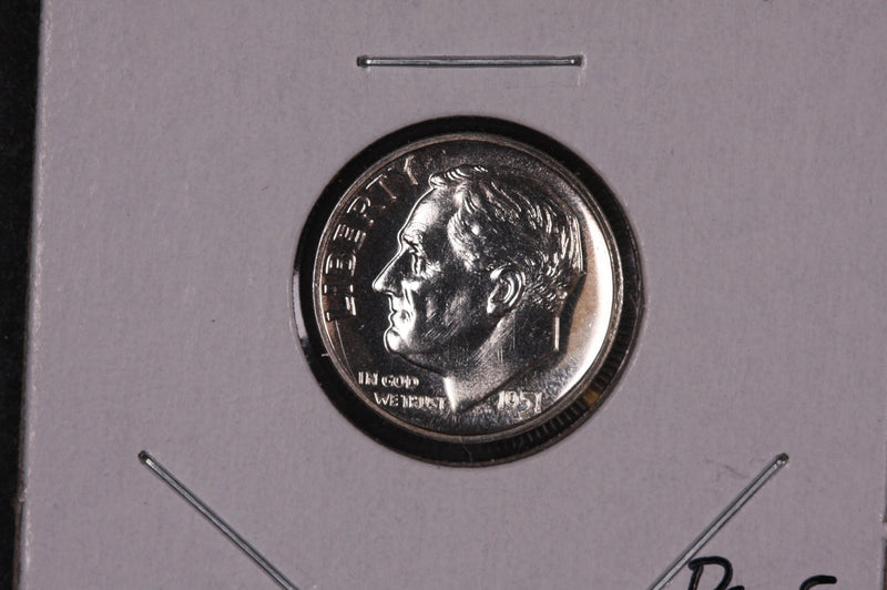 1951 Roosevelt Silver Dime, Proof Coin.  Store