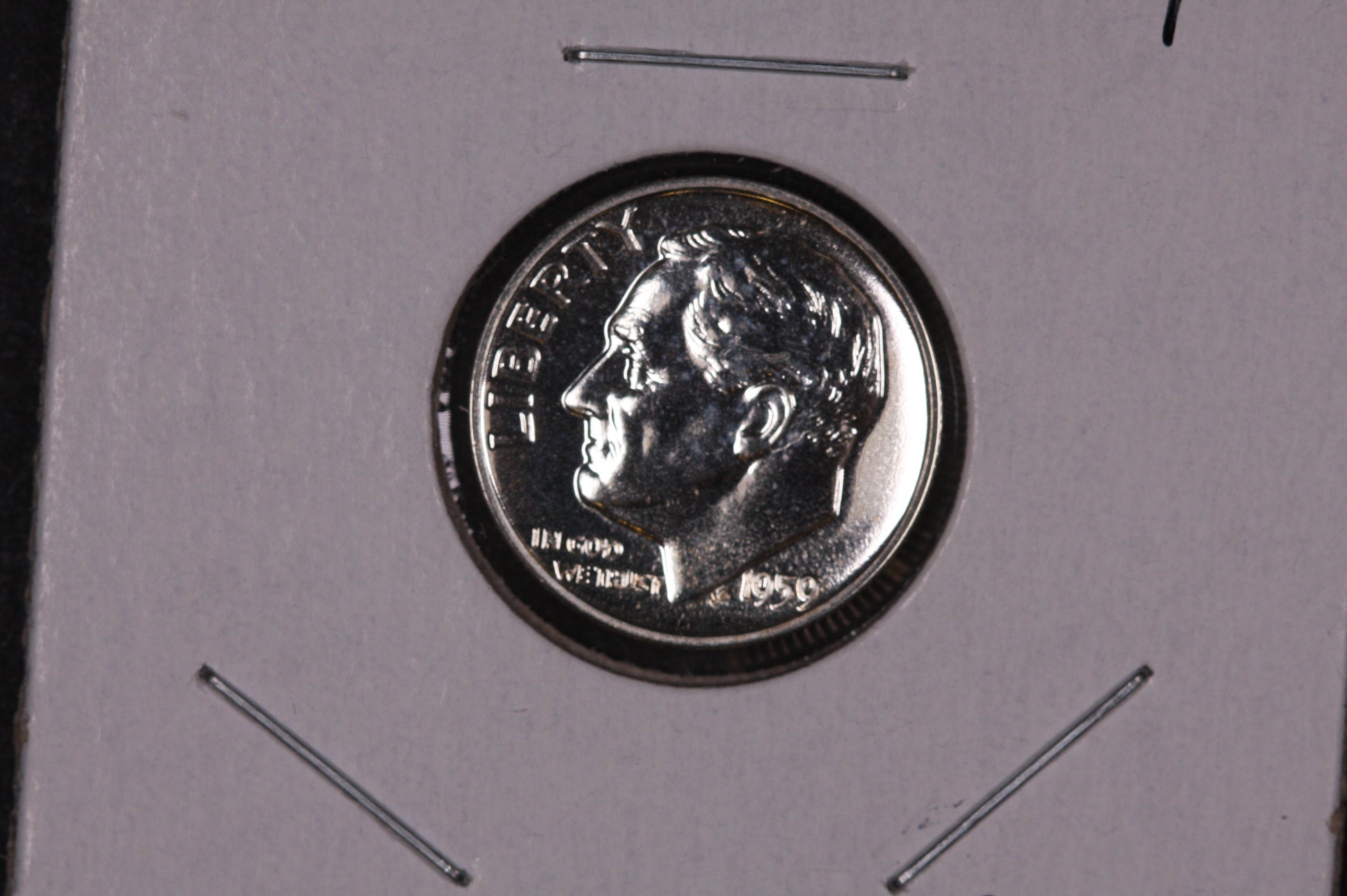 1959 Roosevelt Silver Dime, Proof Strike Coin, Store #09075