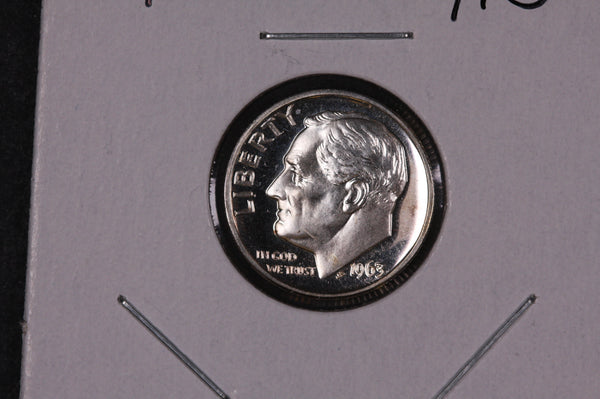 1963 Roosevelt Silver Dime, Proof Coin.  Store #09079