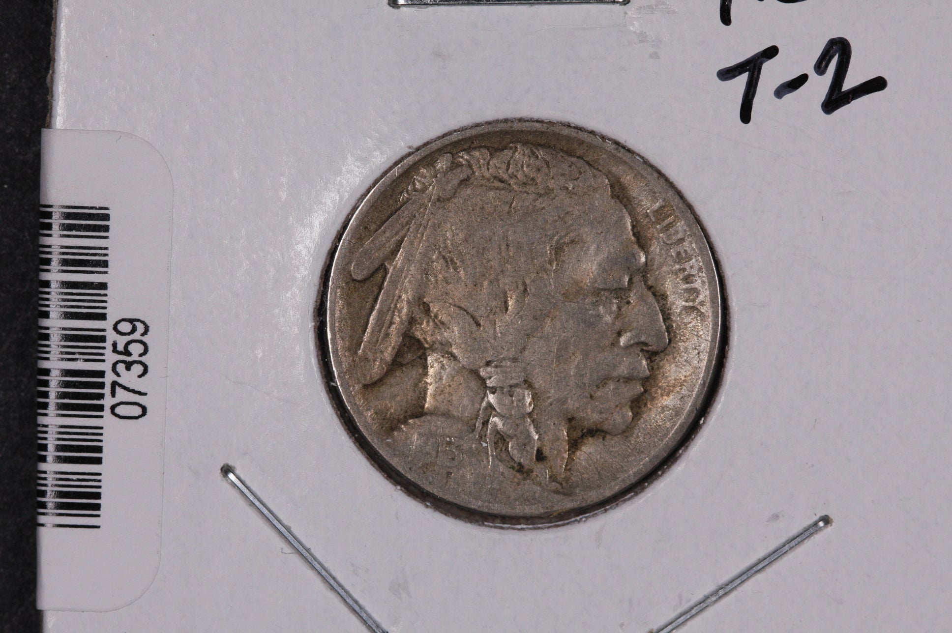 1913 Buffalo Nickel, Type 2, Average Circulated Coin. Store #07359