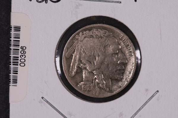 1916-D Buffalo Nickel, Average Circulated Coin.  Store #00396