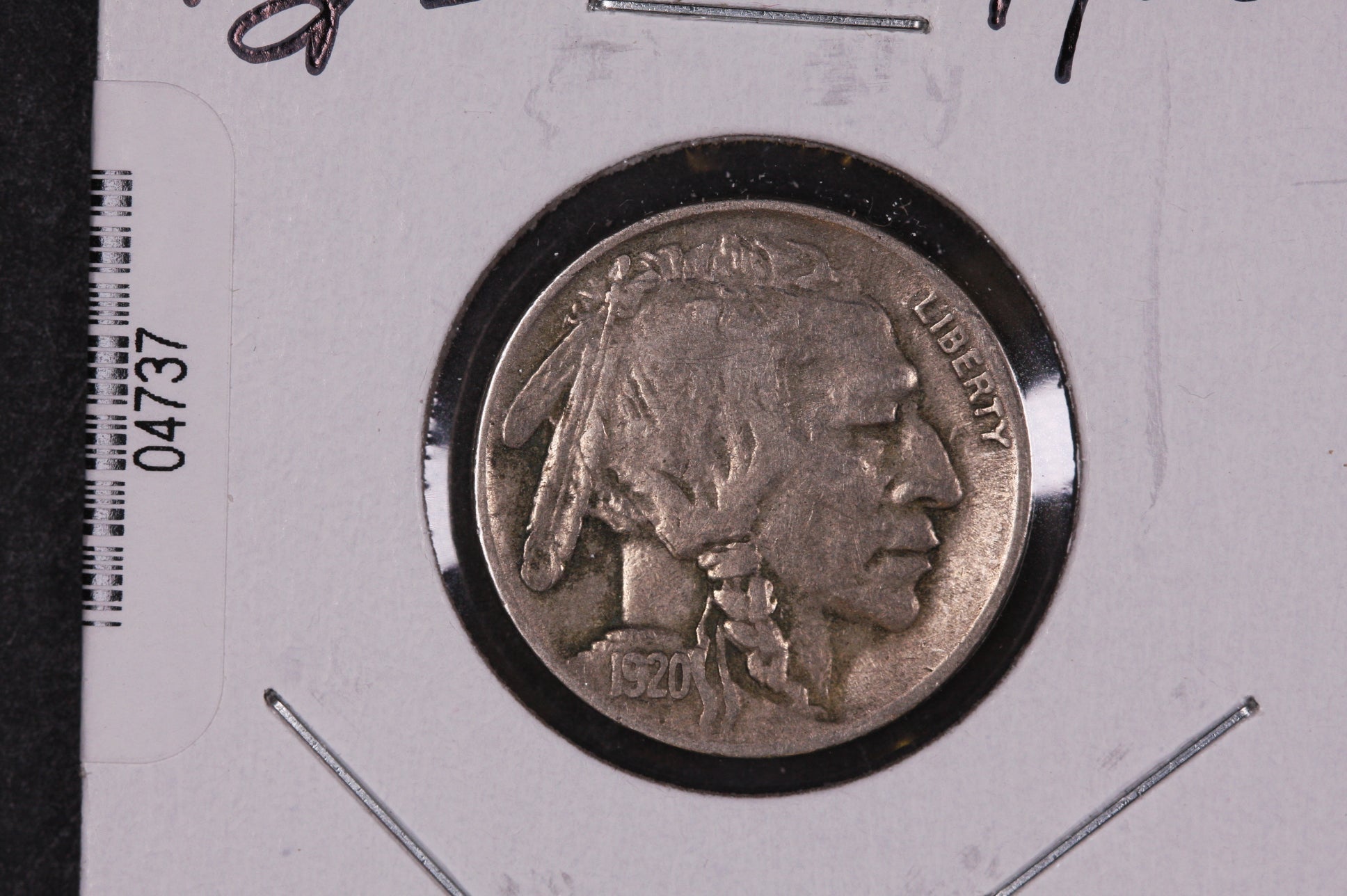 1920 Buffalo Nickel, Average Circulated Coin. Store #04737