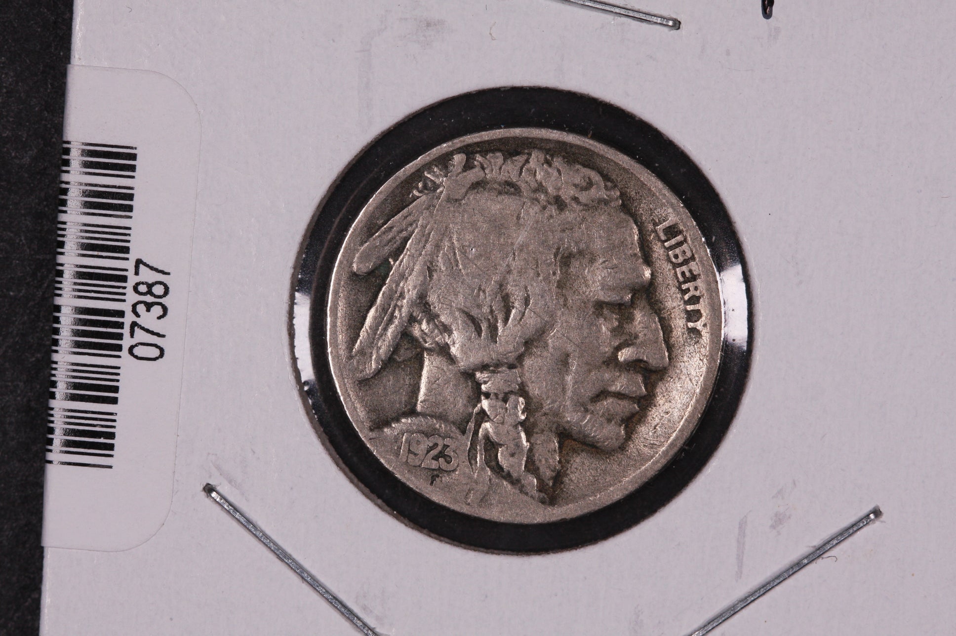 1923-S Buffalo Nickel, Average Circulated Coin. Store #07387