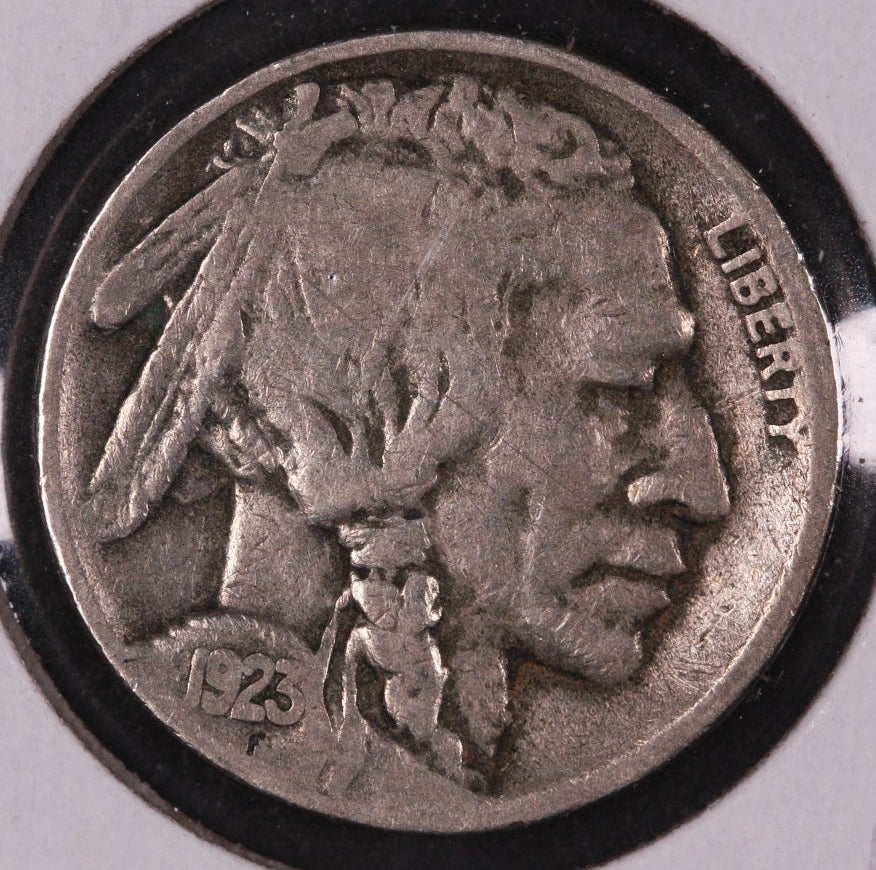 1923-S Buffalo Nickel, Very Good Circulated Coin. Store #NL811
