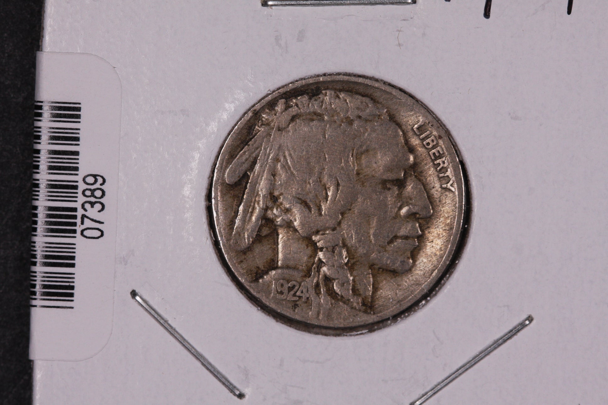 1924 Buffalo Nickel, Average Circulated Coin. Store #07389
