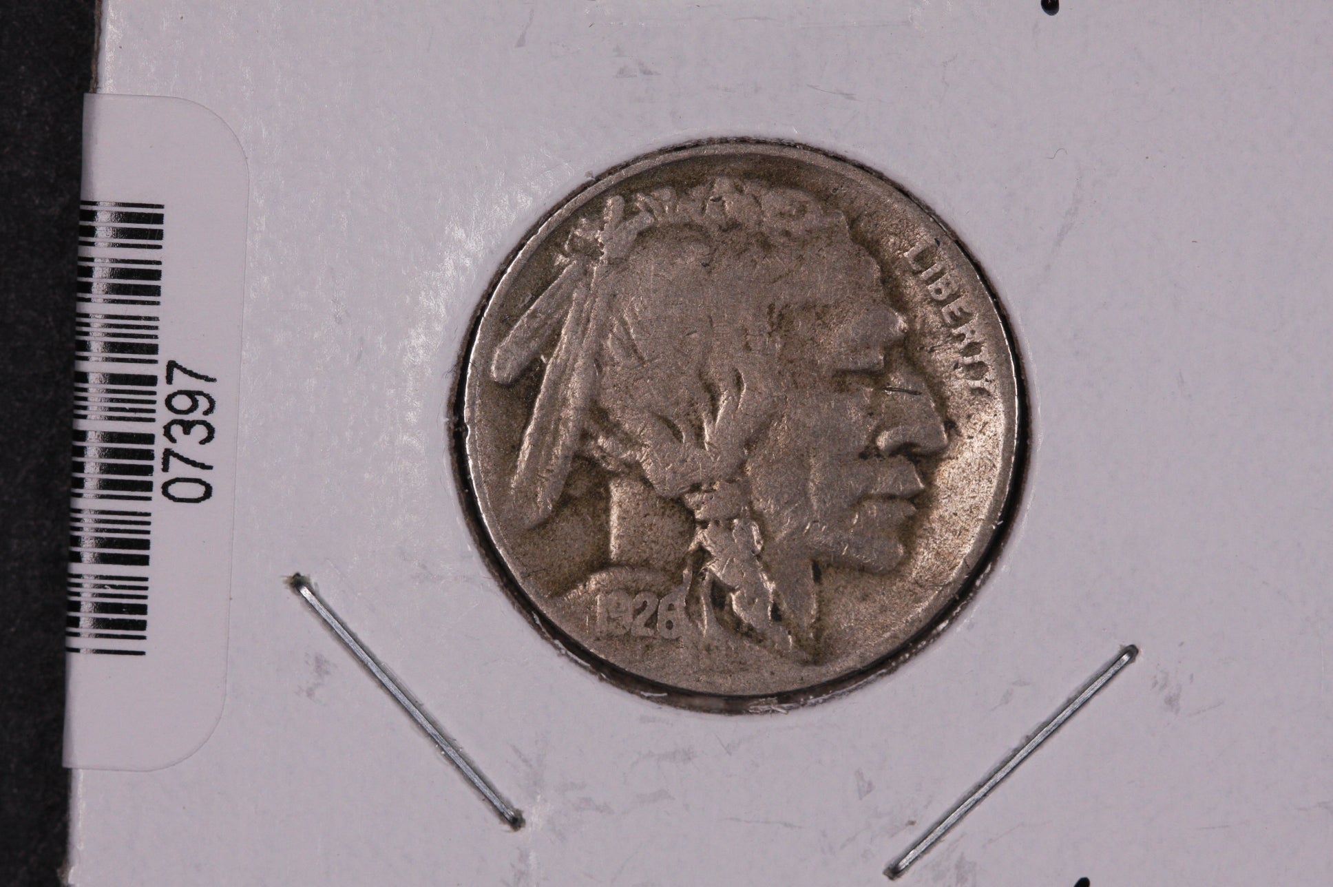 1926-S Buffalo Nickel, Average Circulated Coin. Store #07397