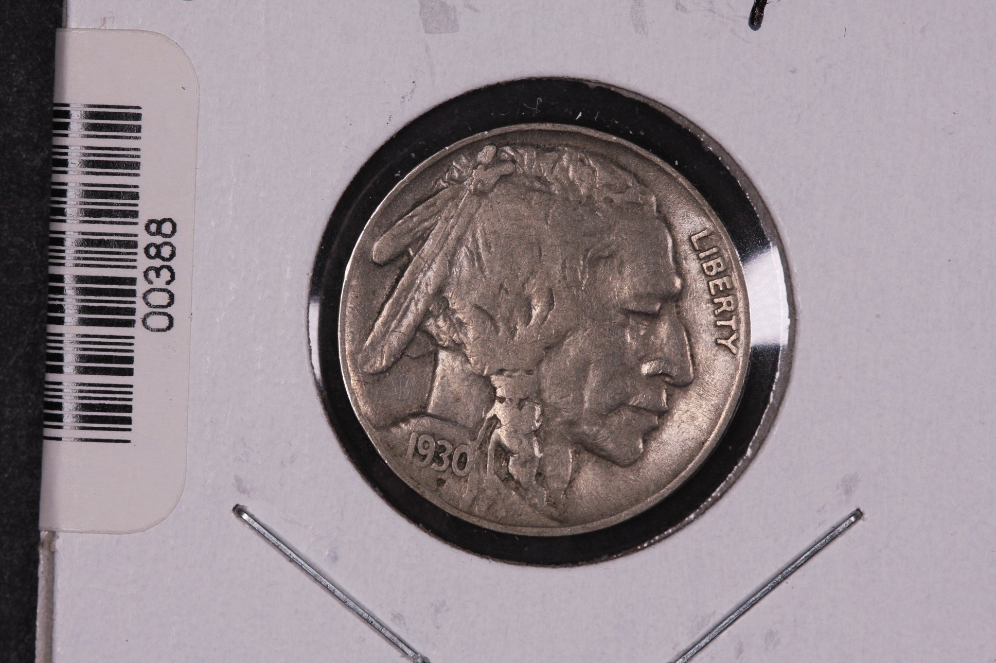 1930 Buffalo Nickel, Average Circulated Coin. Store #00388