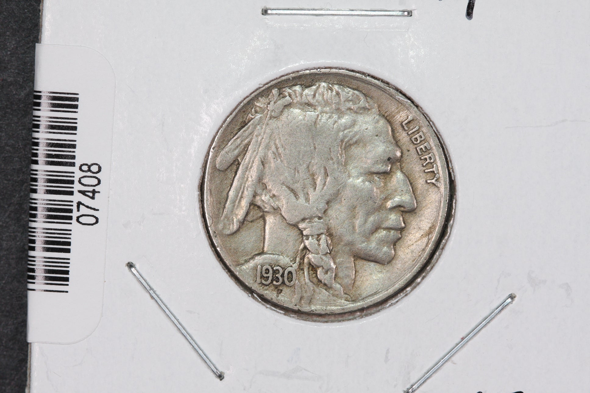 1930 Buffalo Nickel, Average Circulated Coin. Store #07408