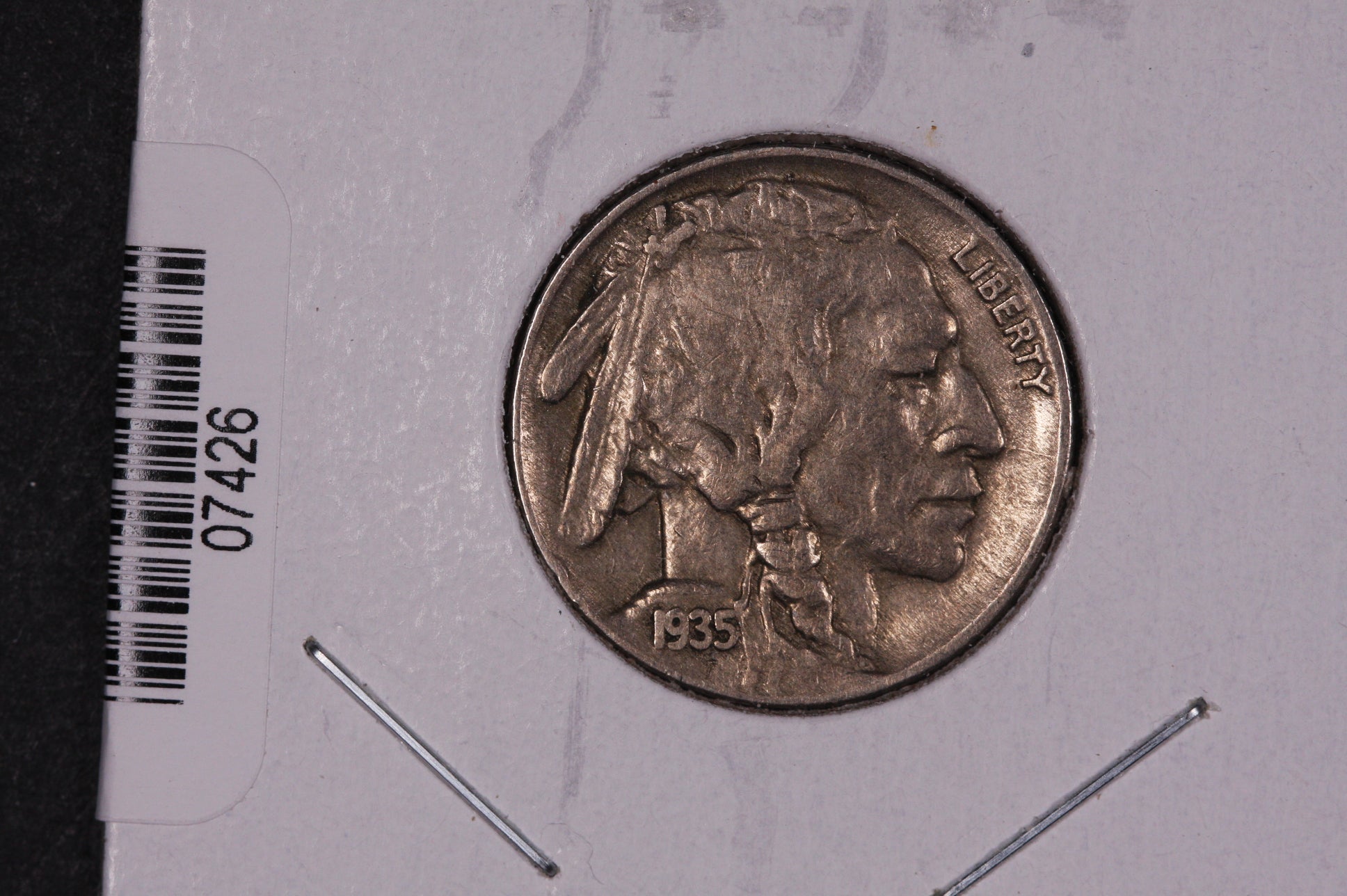 1935 Buffalo Nickel, Average Circulated Coin. Store #07426