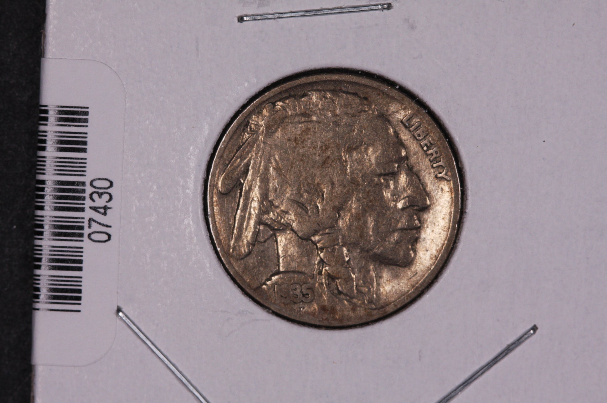 1935 Buffalo Nickel, Average Circulated Coin. Store #07430