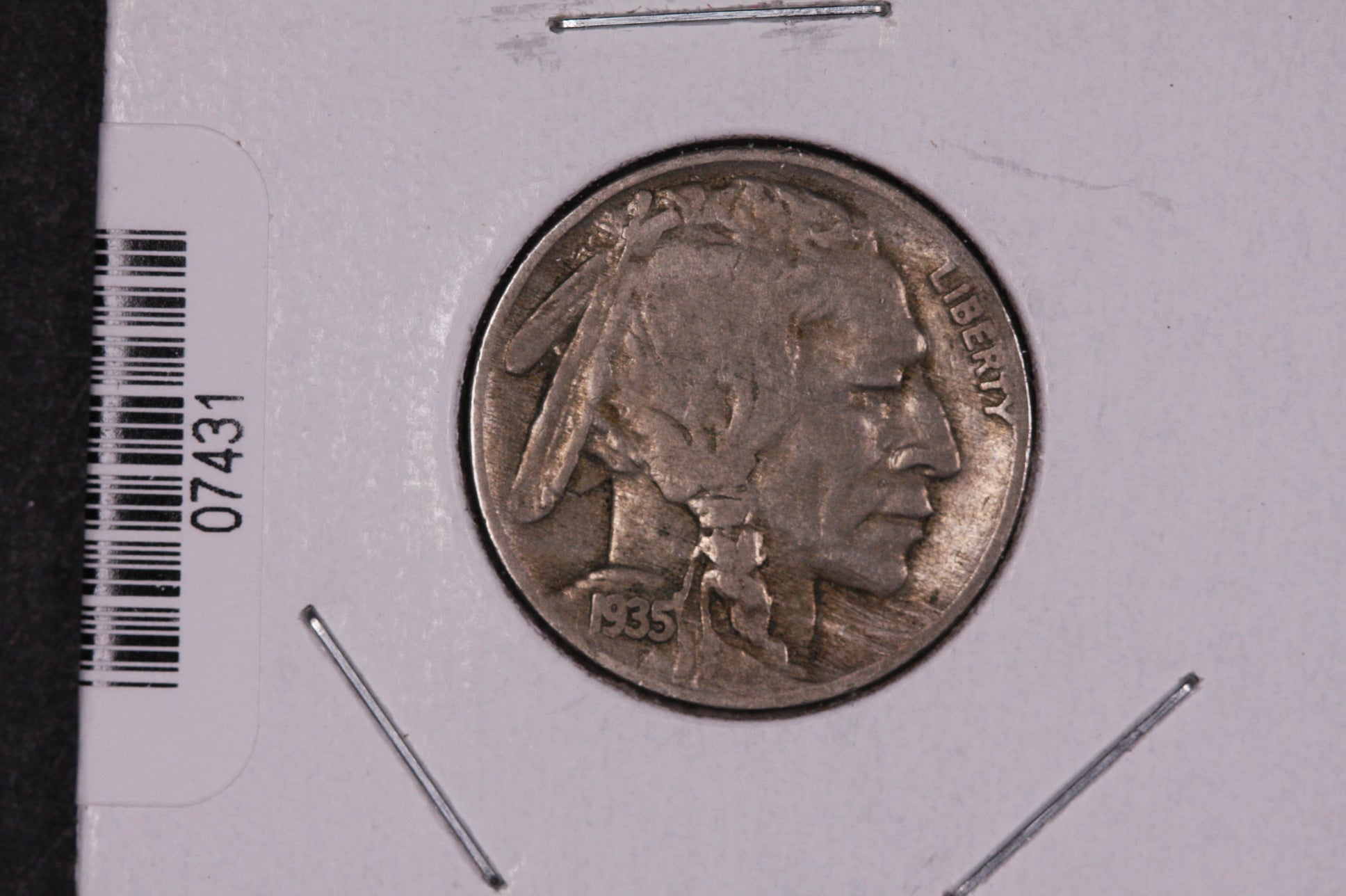 1935 Buffalo Nickel, Average Circulated Coin. Store #07431