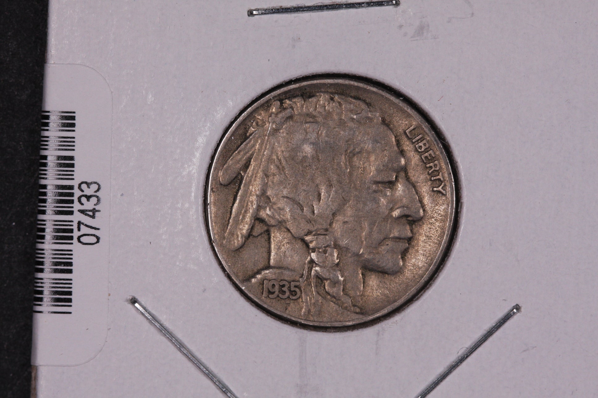 1935 Buffalo Nickel, Average Circulated Coin. Store #07433