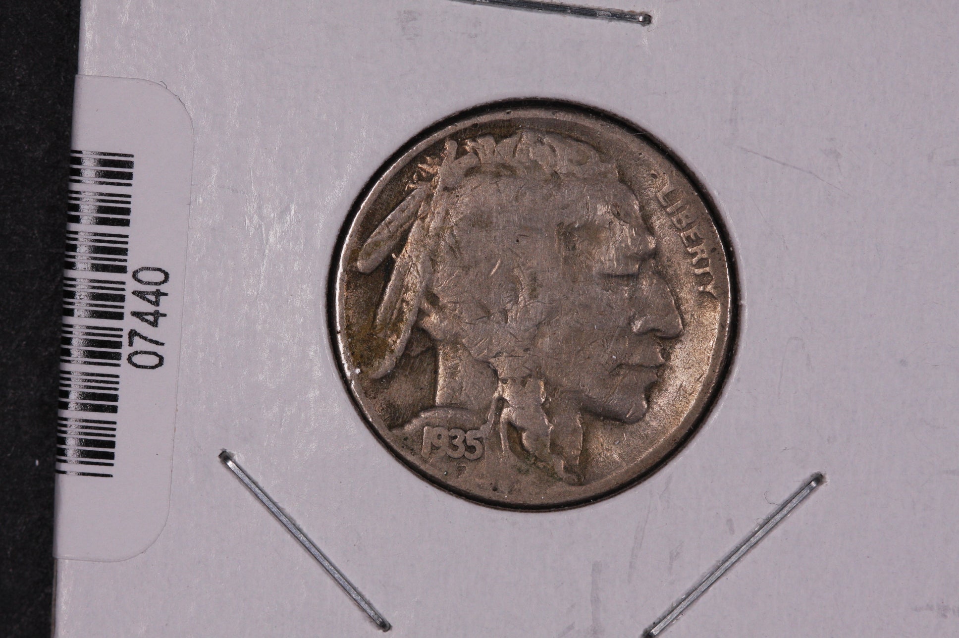 1935-S Buffalo Nickel, Average Circulated Coin. Store #07440