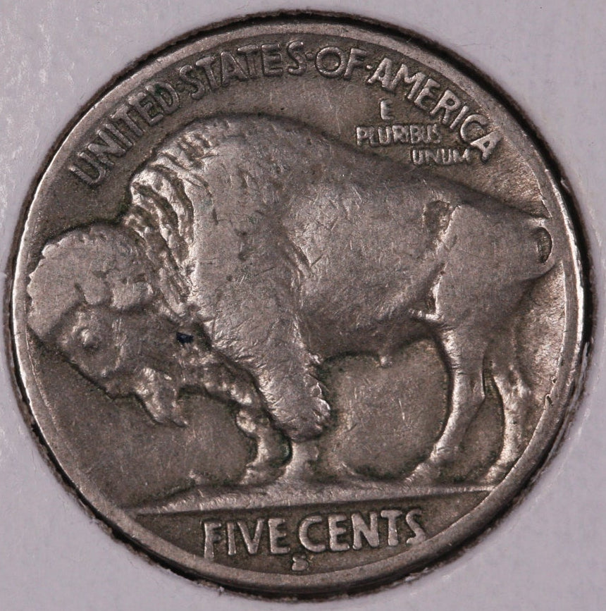 1935-S Buffalo Nickel, Average Circulated Coin. Store #NL841