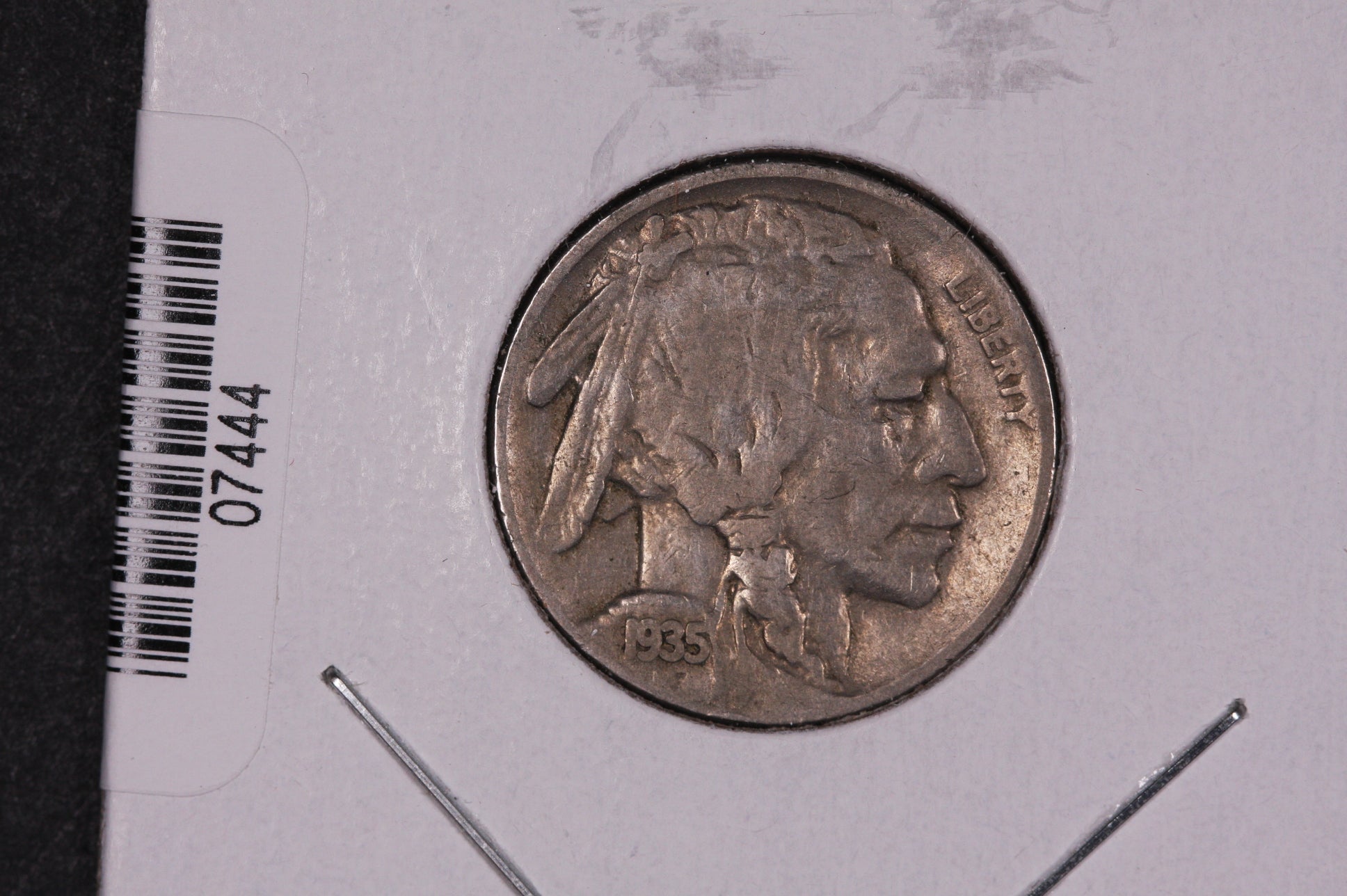 1935-S Buffalo Nickel, Average Circulated Coin. Store #07444
