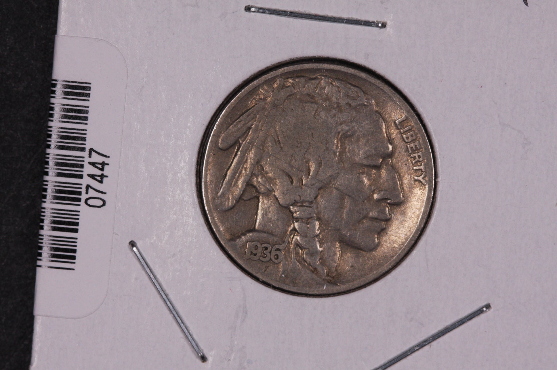 1936 Buffalo Nickel, Average Circulated Coin. Store #07447