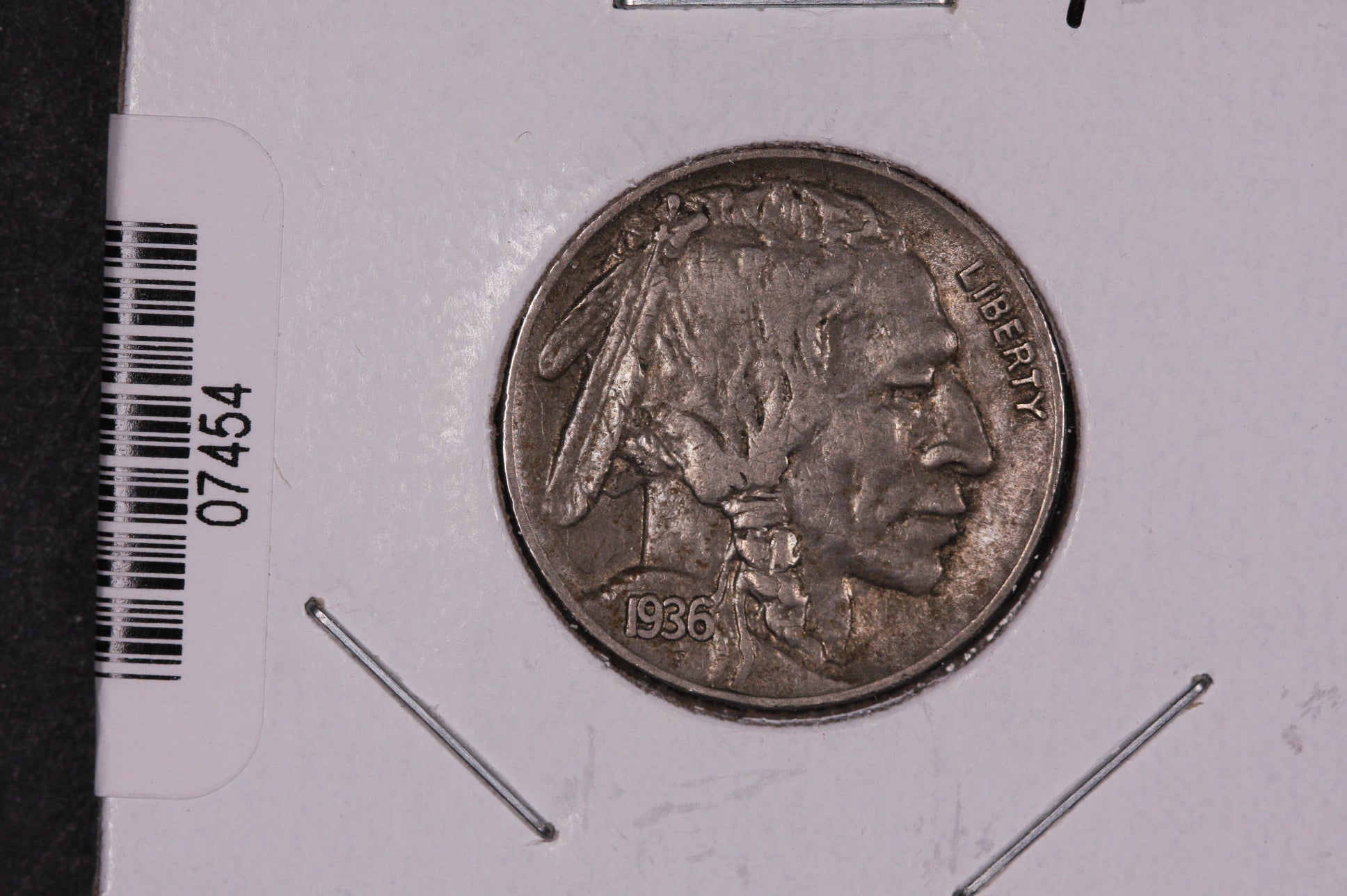 1936 Buffalo Nickel, Average Circulated Coin. Store #07454