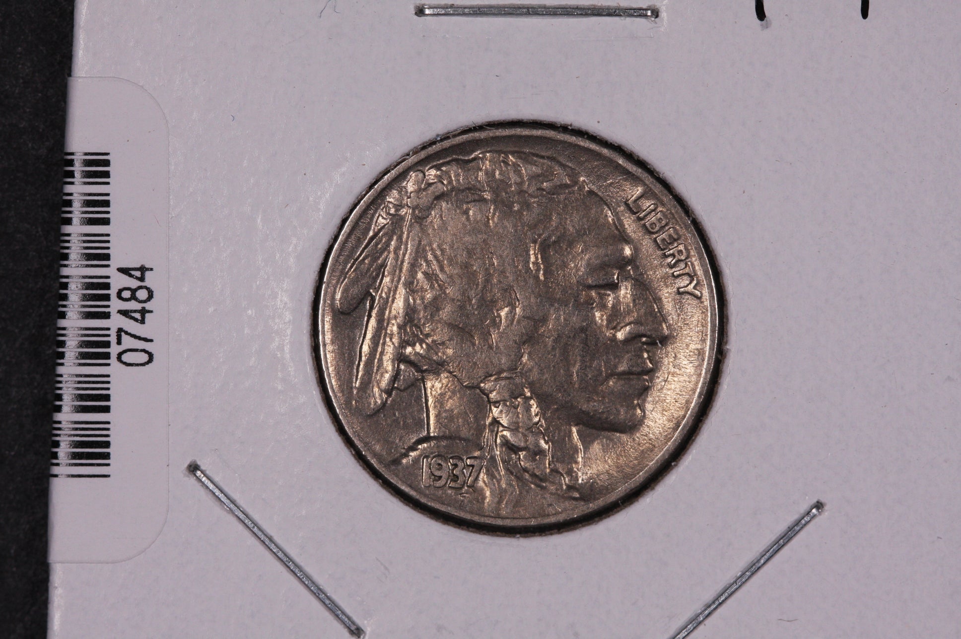1937 Buffalo Nickel, Average Circulated Coin. Store #07484