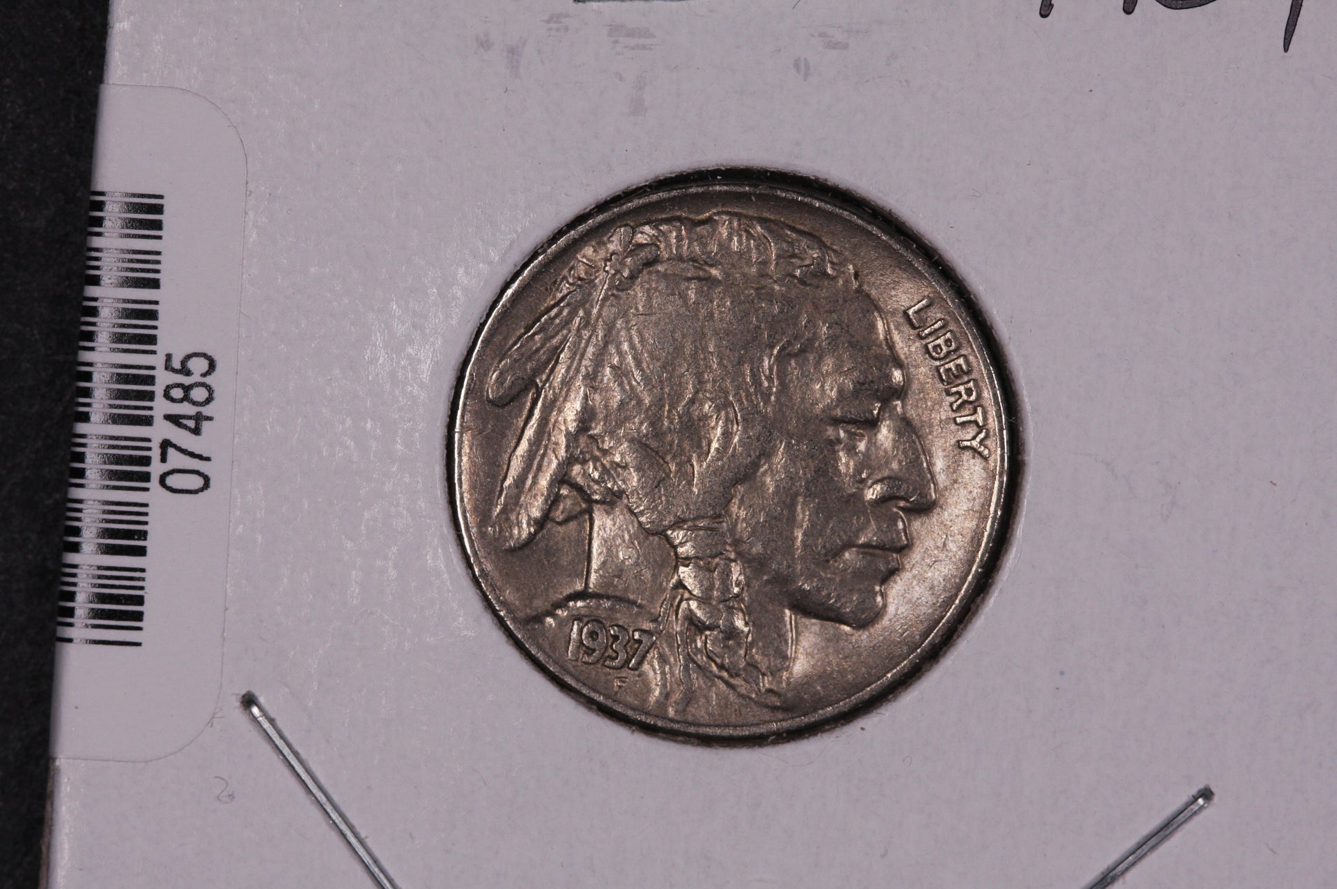 1937 Buffalo Nickel, Average Circulated Coin. Store Sale #07485