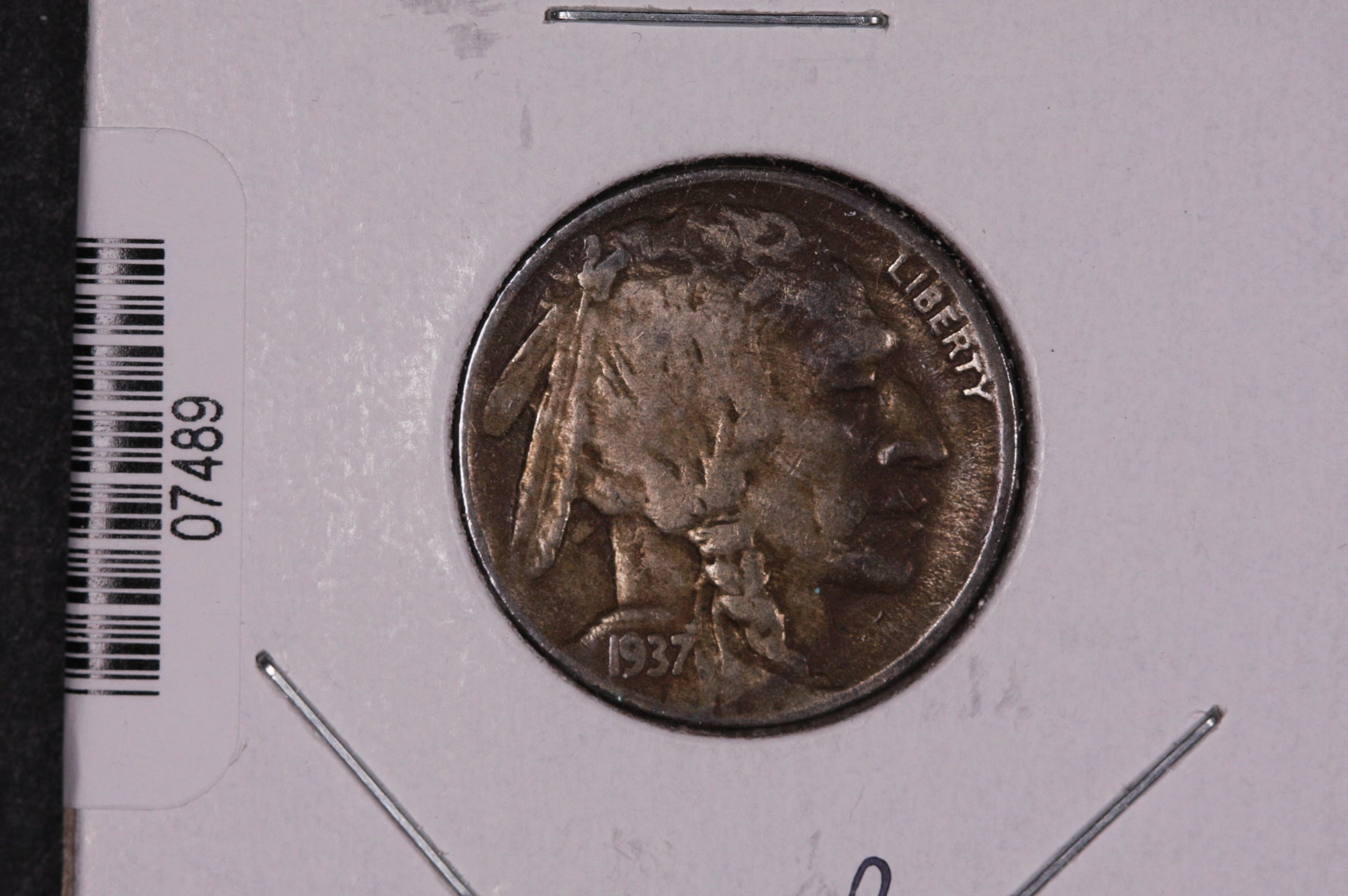 1937-D Buffalo Nickel, Average Circulated Coin. Store Sale #07489