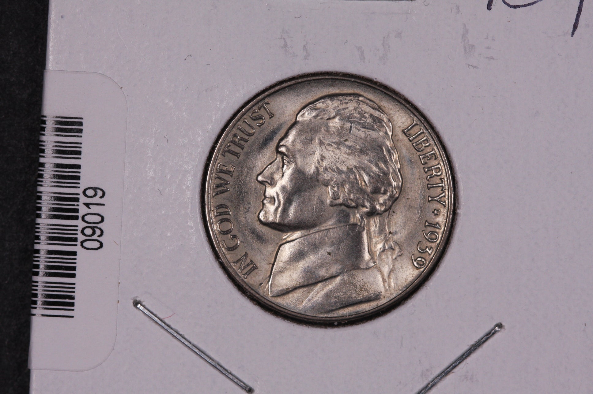 1939 Jefferson Nickel, Un-Circulated Coin. Store Sale #09019
