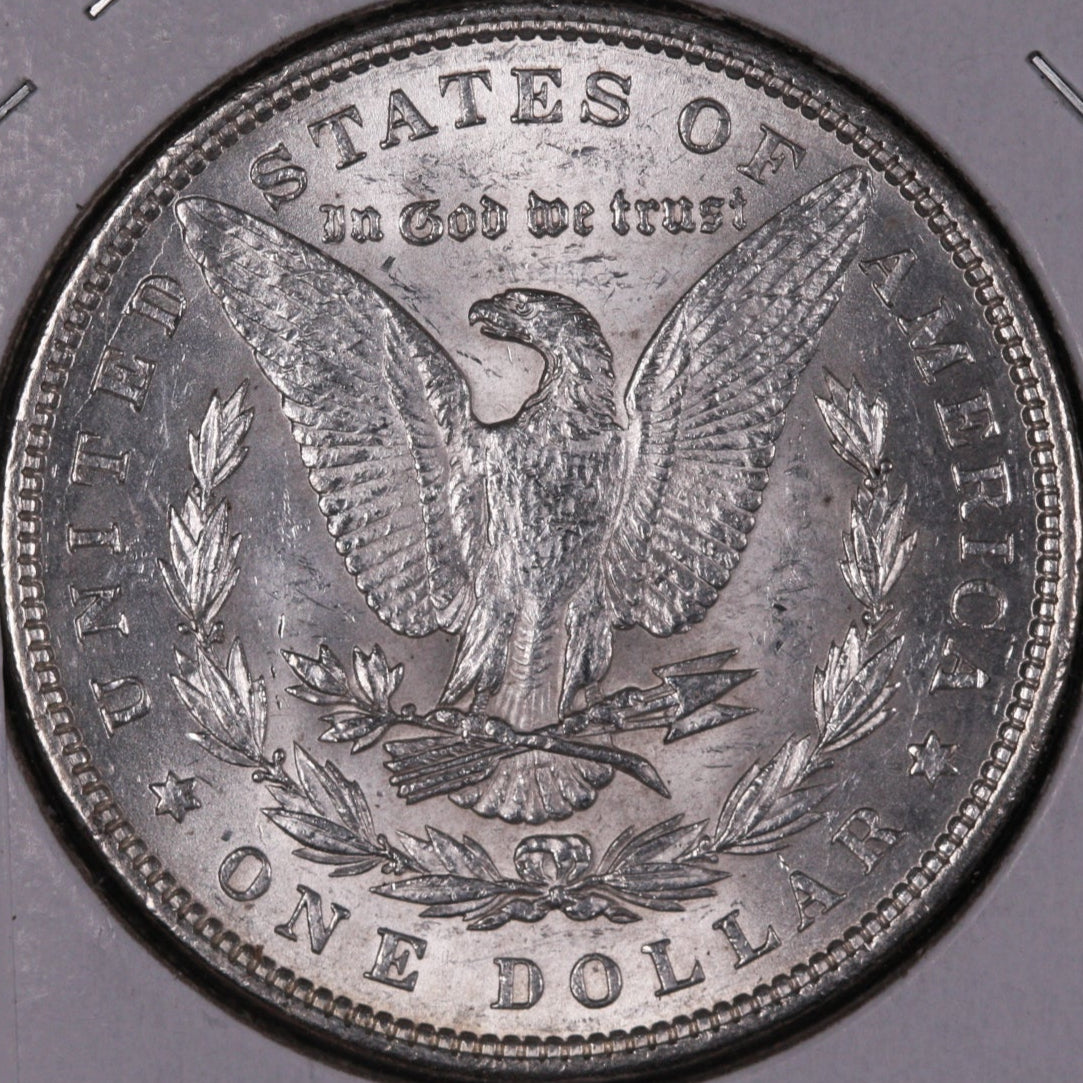1896 Morgan Silver Dollar, Mint State Uncirculated Coin, Store #DR0368