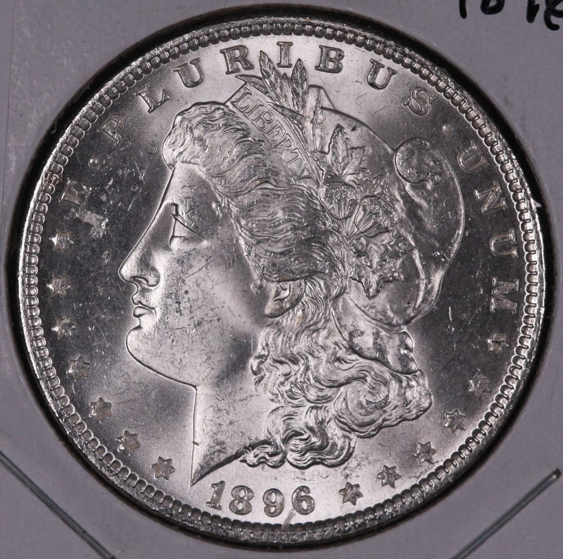 1896 Morgan Silver Dollar, Mint State and Uncirculated Coin, Store #DR0511
