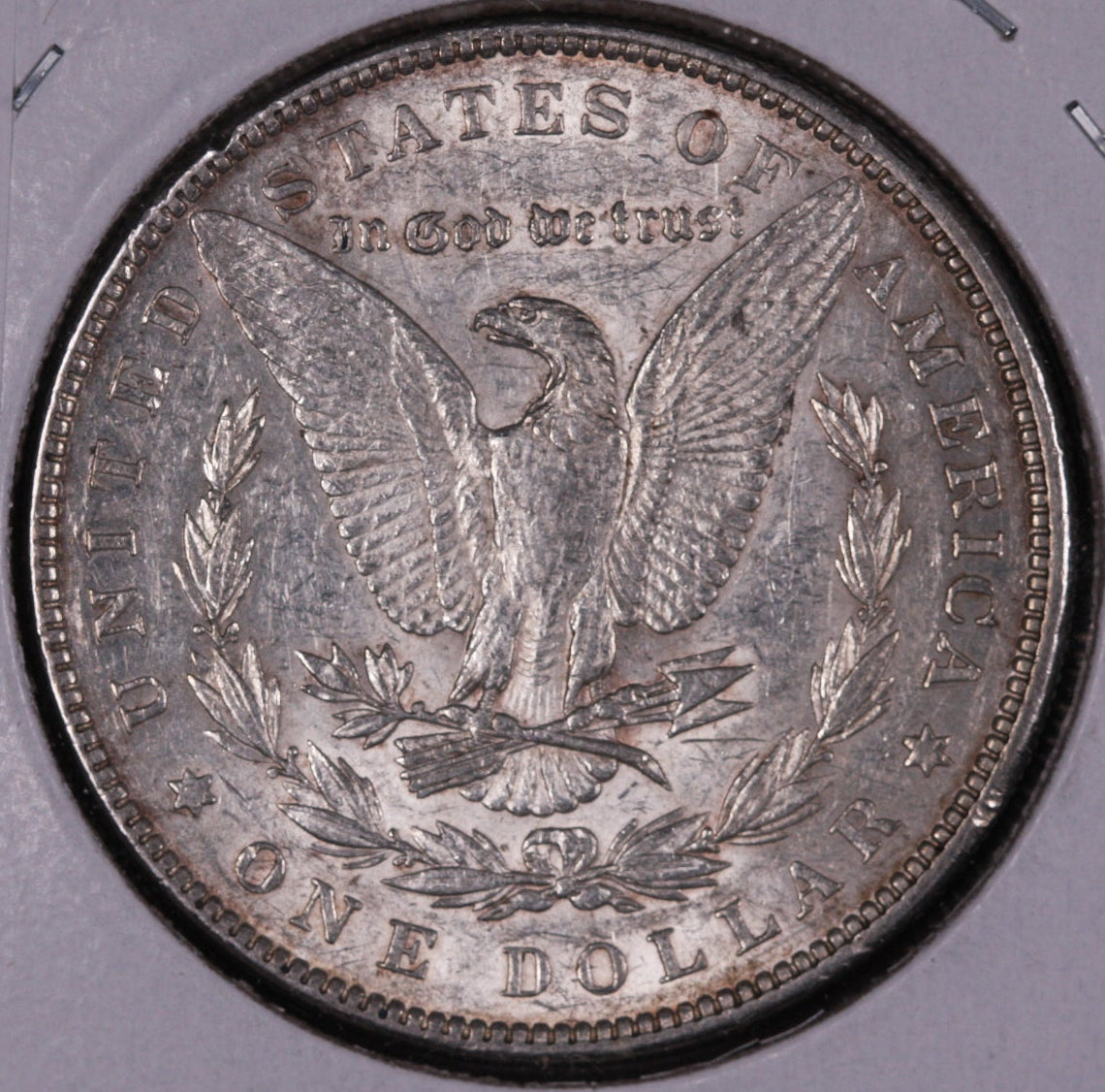 1898 Morgan Silver Dollar, Uncirculated, Mint State Coin, Store #DR0543.