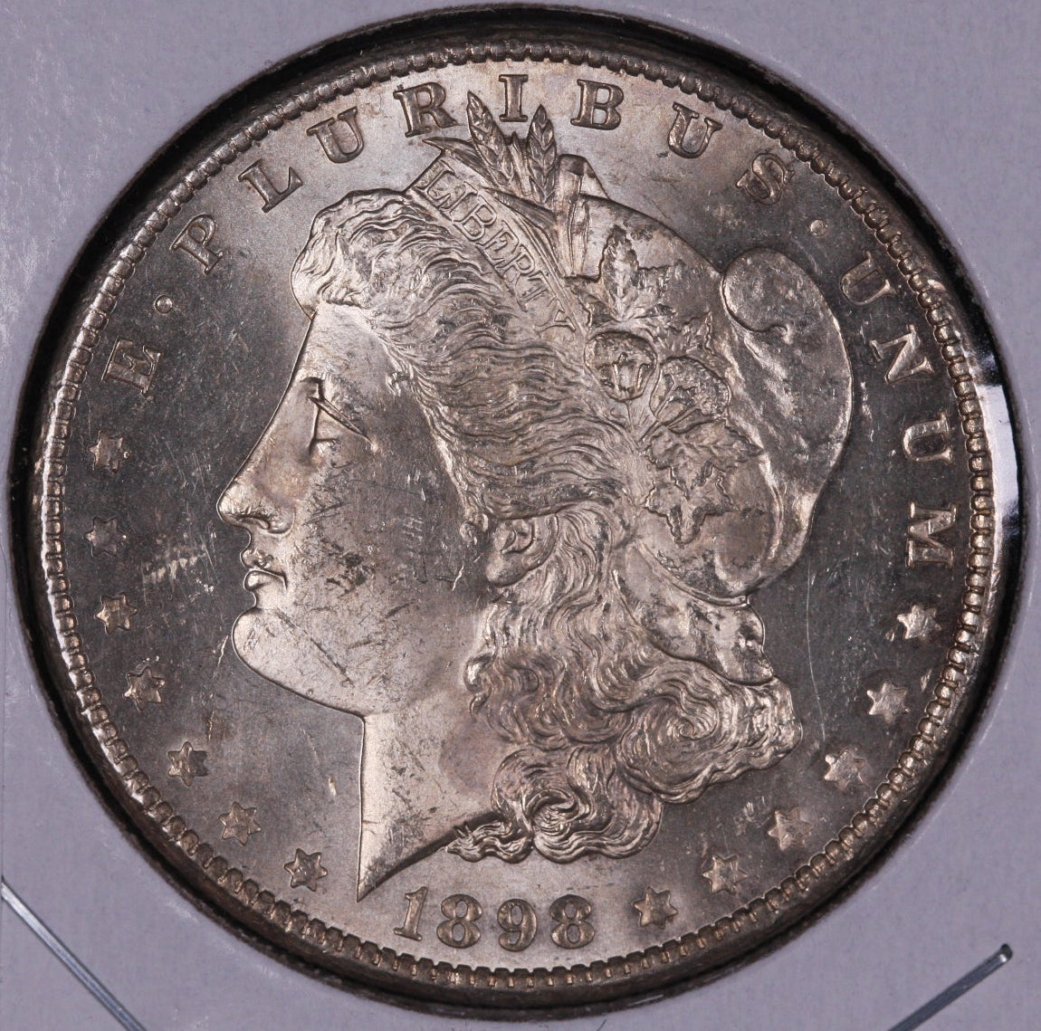 1898-O Morgan Silver Dollar, Mint State - Uncirculated Coin, Store #DR0518.