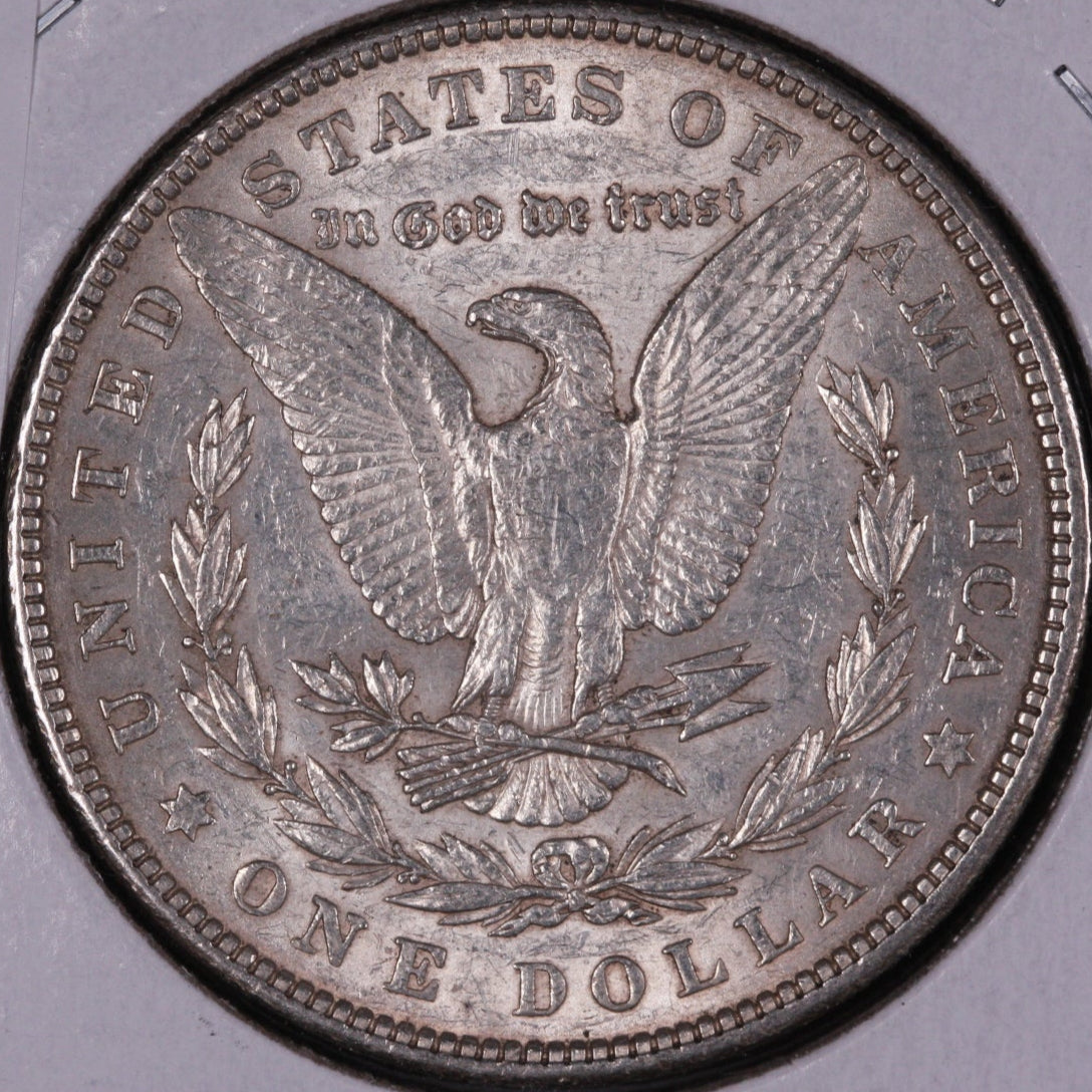 1900 Morgan Silver Dollar, About Uncirculated Coin, Store #DR0393
