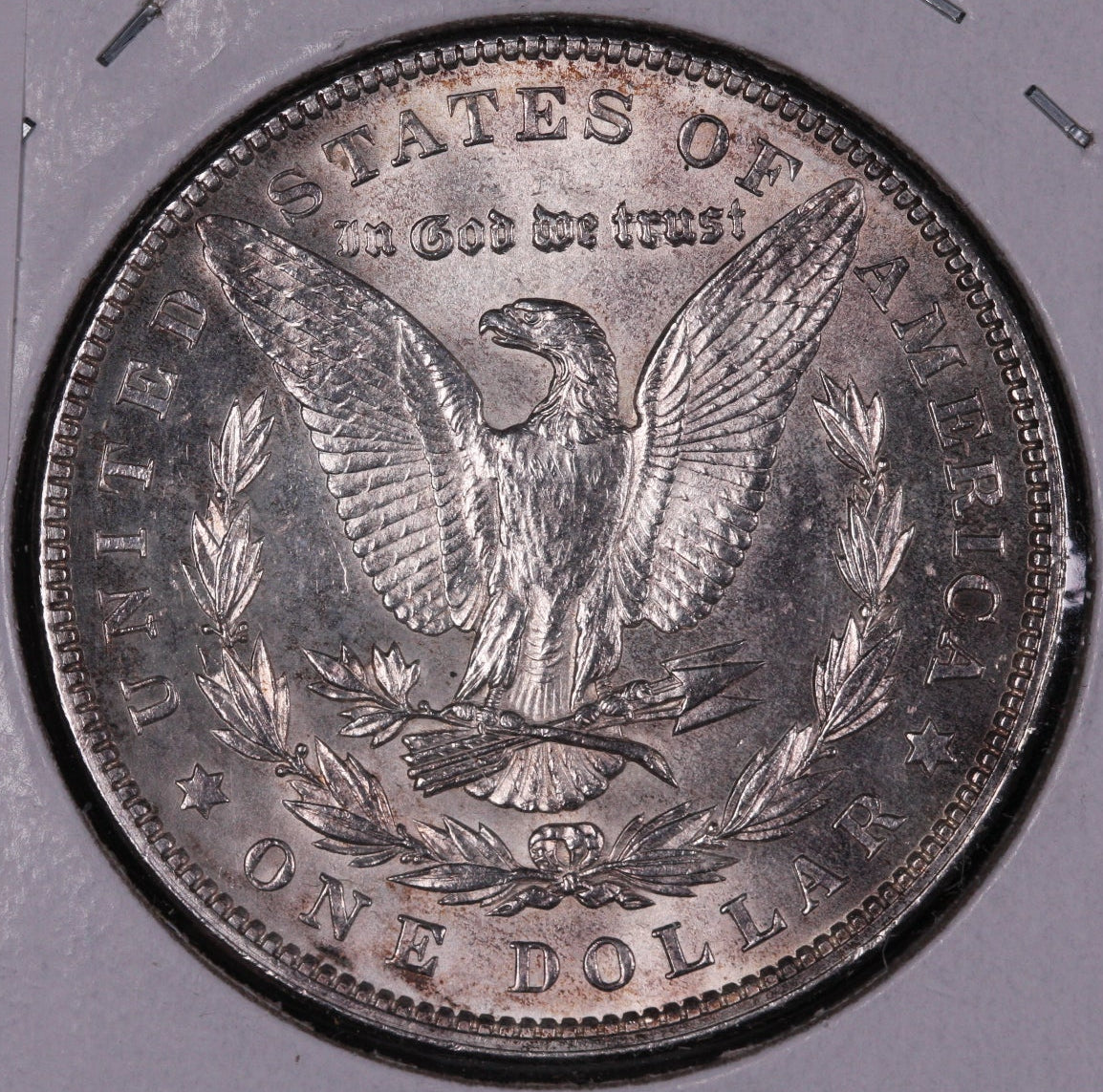 1903 Morgan Silver Dollar, Cresent Moon Toned, Mint State, Store #DR0528.