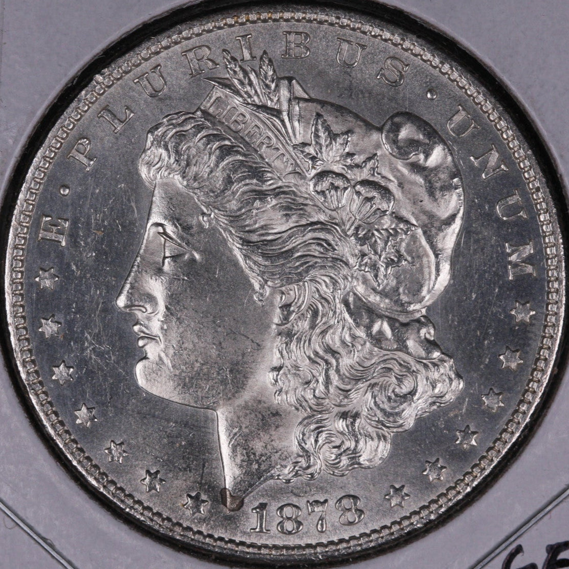 1878-S Morgan Silver Dollar, Gem Mint State Uncirculated Coin. #DR0124