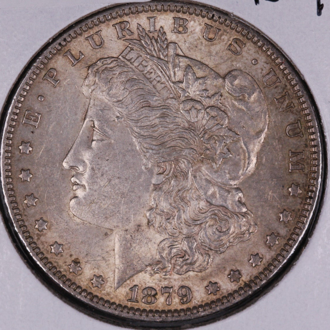 1879 Morgan Silver Dollar, About Uncirculated Coin, Store #DR0133