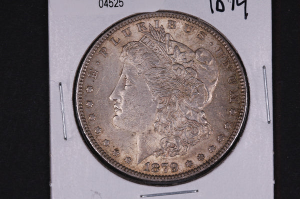 1879  Morgan Silver Dollar, Nice Eye Appeal, About UN-Circulated, #04525