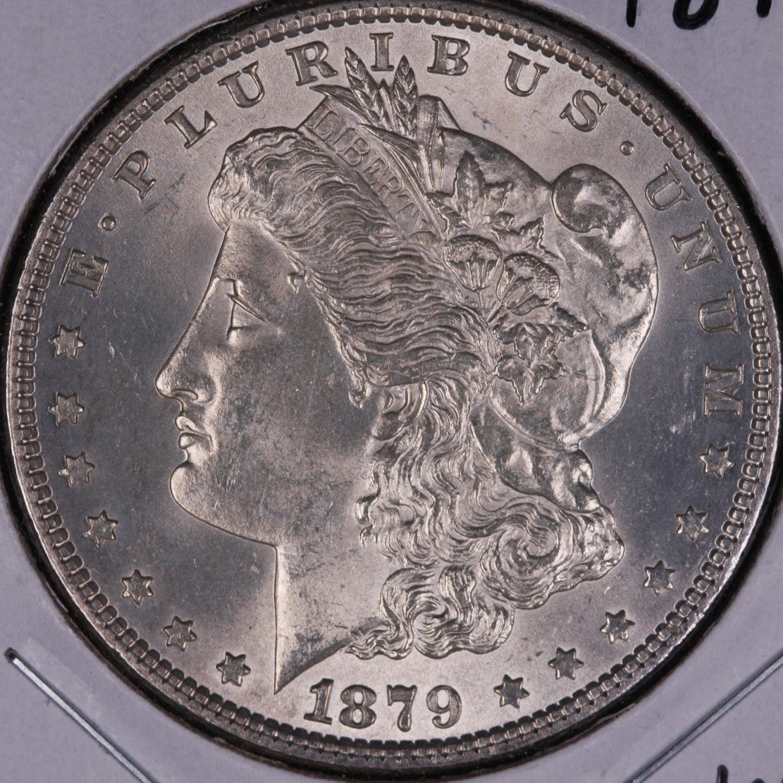 1879 Morgan Dollar, Mint State Uncirculated Coin, Store #DR0143