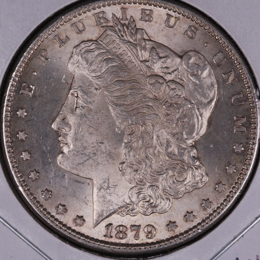 1879-S Morgan Silver Dollar, Gem Mint State Uncirculated Coin, Store #DR0147