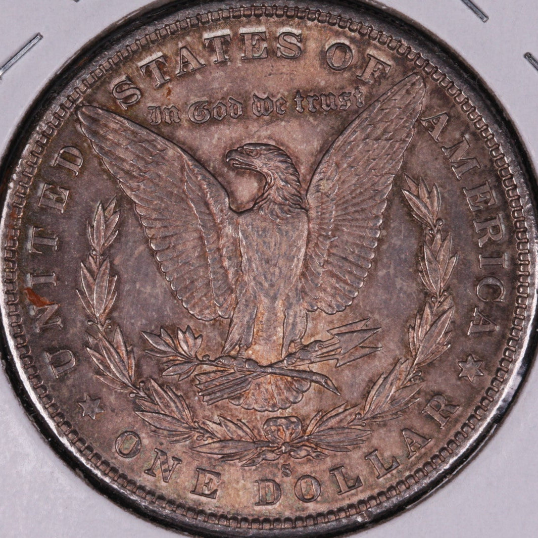 1880-S Morgan Dollar, Mint State Uncirculated Coin, Store #DR0165