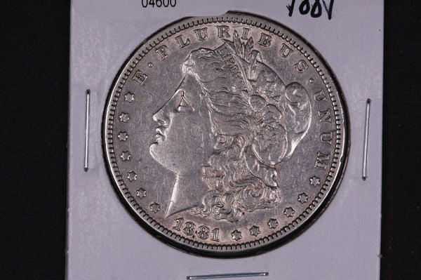 1881 Morgan Silver Dollar, Circulated Coin,  Store #04600