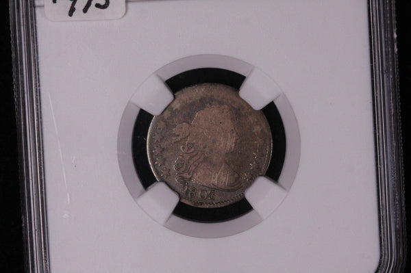 1803 Bust Dime, NGC Certified and Graded About Good 3. Rare Date, #00960