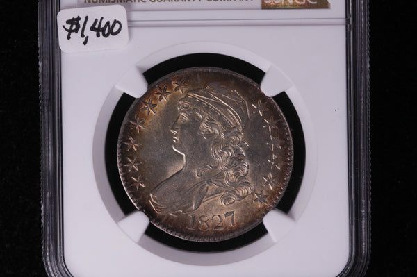 1827 Capped Bust Half Dollar. Choice Bold Graded NGC MS61. #00963
