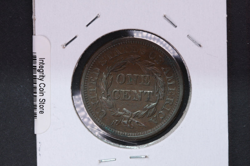1844 Large Cent, Affordable Early Date Copper Cent. Available on-line Only.