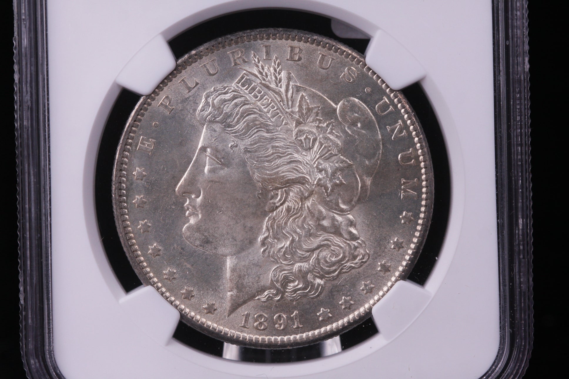 1891-S Morgan Silver Dollar, Nice White Coin. NGC MS-61. #00988