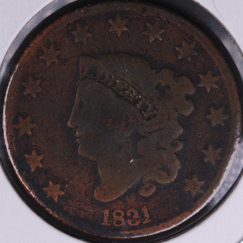 1831 Coronet Head Large Cent, Good Circulated Coin, Store #09541