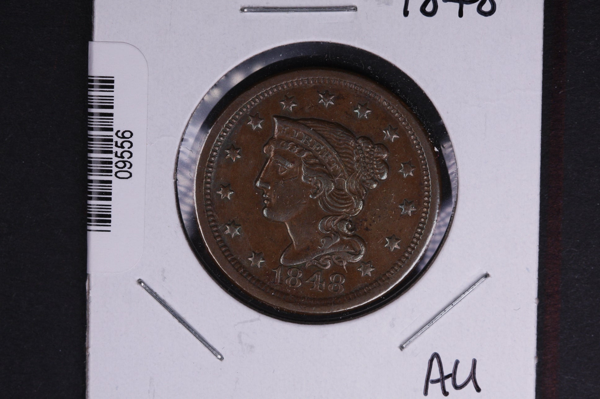 1848 Liberty Head Large Cent. Affordable Collectible Coin. Store # 09556