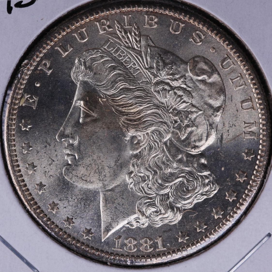 1881-S Morgan Silver Dollar, Gem Mint State Uncirculated Coin, Store #DR0193