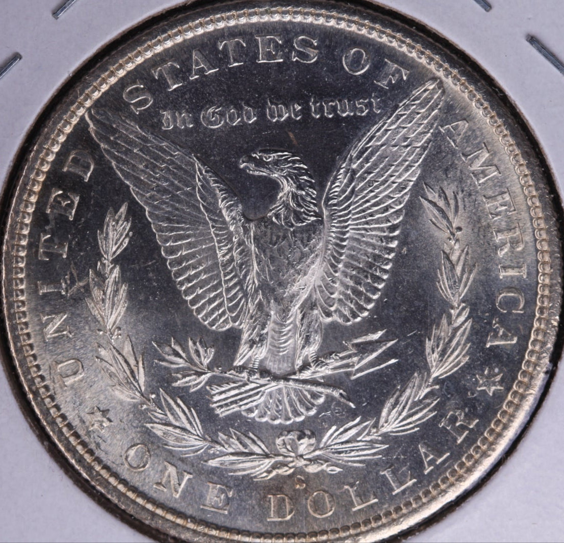 1881-S Morgan Silver Dollar, Gem Mint State Uncirculated Coin, Store #DR0197