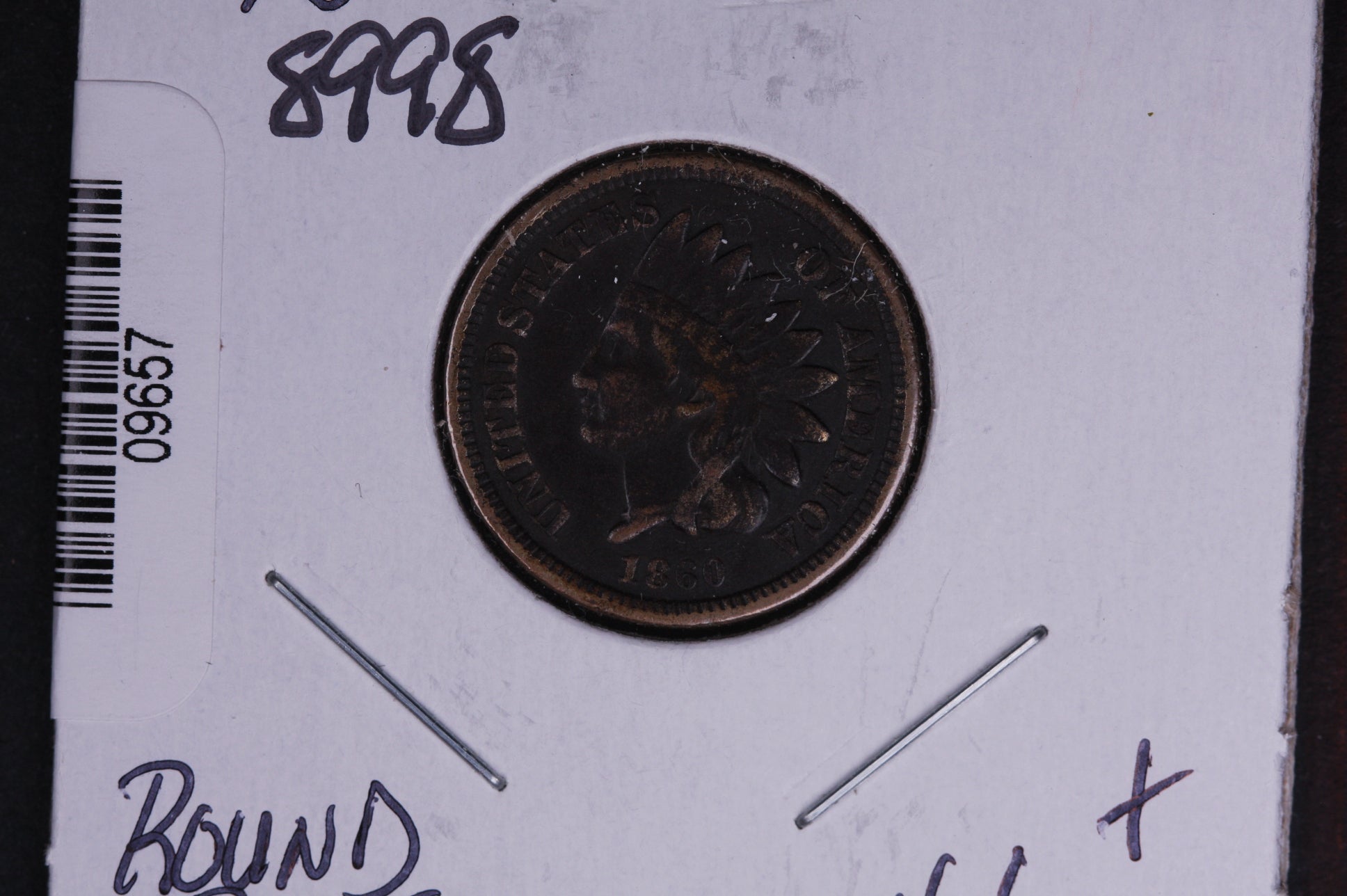 1860 Indian Head Small Cent. Affordable Collectible Coin. Store # 09657
